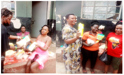 Moreen Kyobutungi and Faridah Kugonza, WHRDS from Kabarole district used the relief funds to purchase food and soap which they distributed to the female sex workers for sustainability during the pandemic.