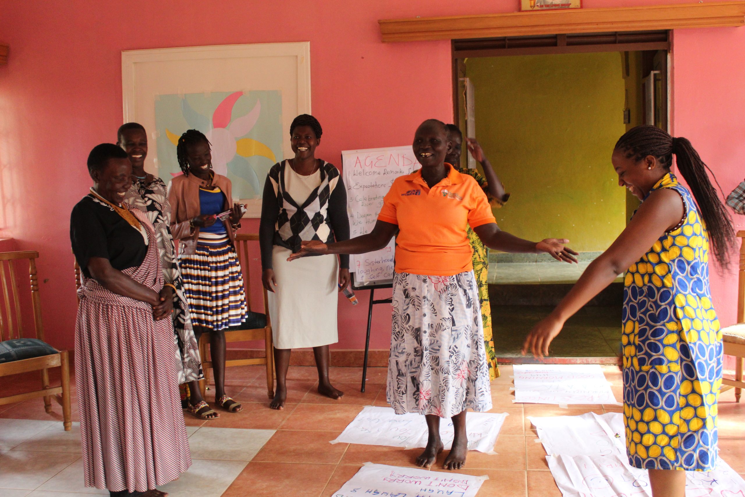 Women Human Rights Defenders introduce themselves during the 2 day workshop