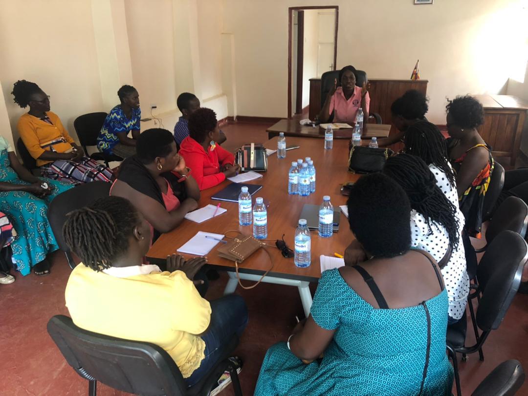 Kisa daisy speaks to the Women Human Rights Defenders from the West Nile region
