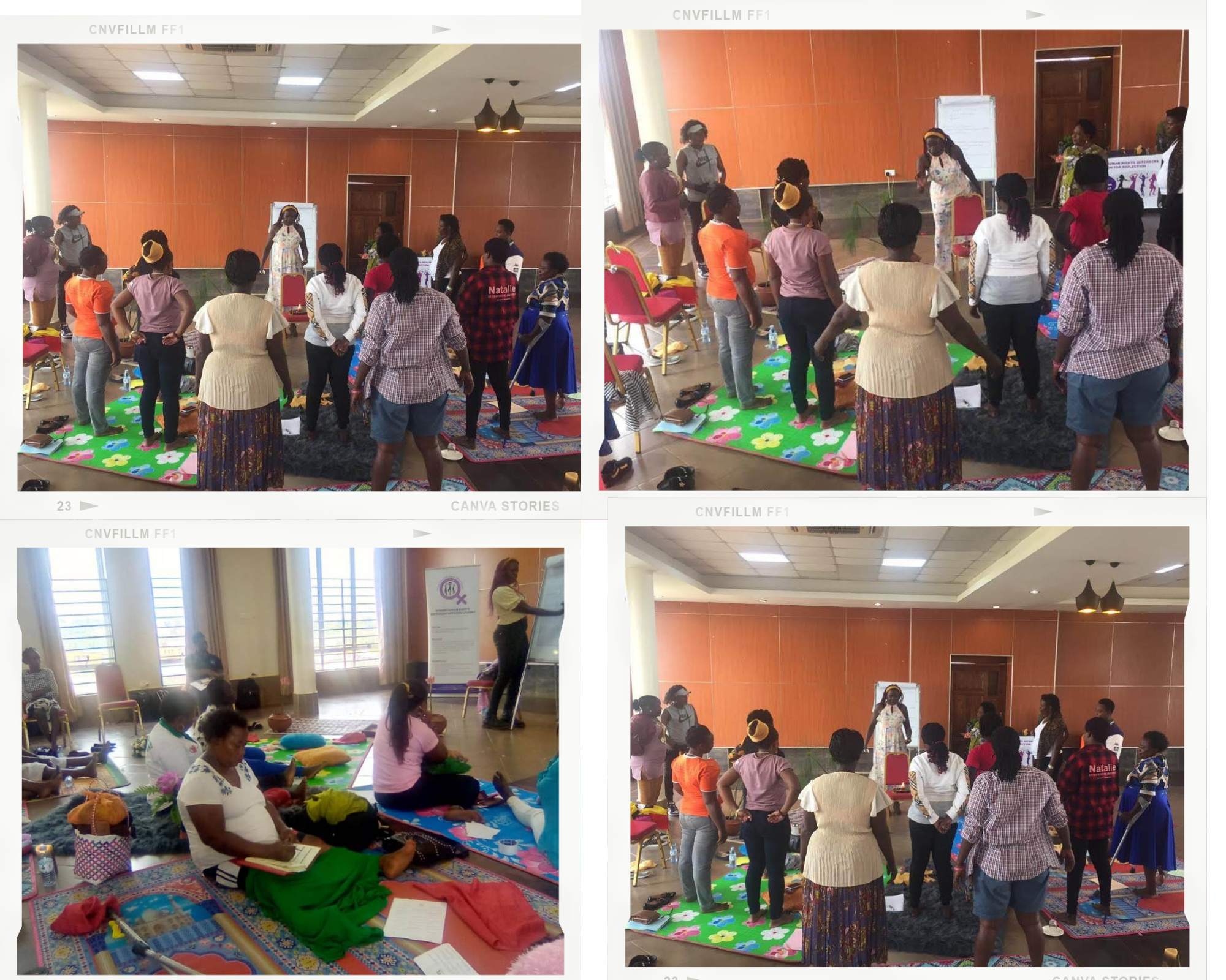 In the photo above, participants had a moment to talk about how they tend to prioritize the importance of their work before thinking of themselves