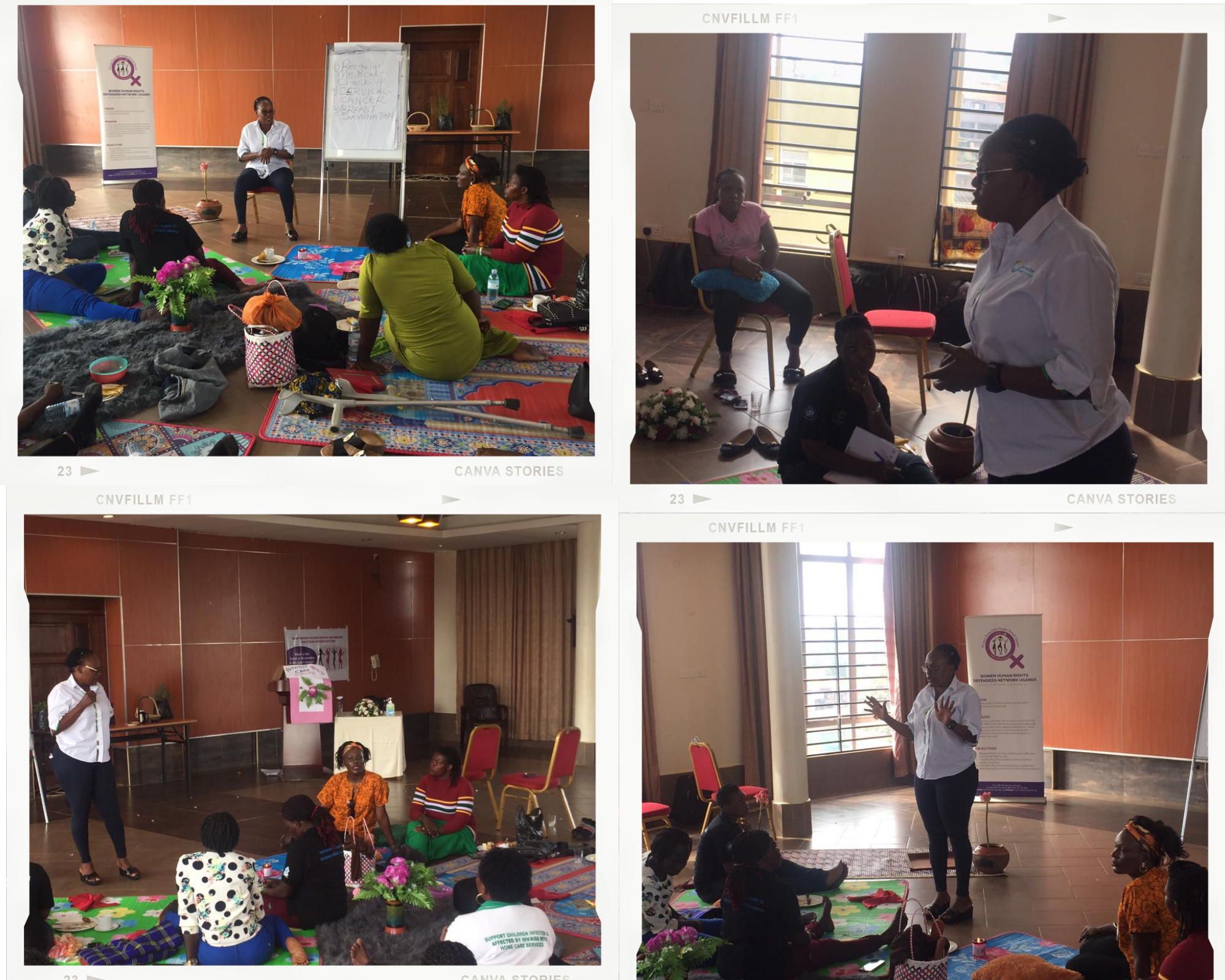 Dr. Birungi leading a session on Reproductive Health