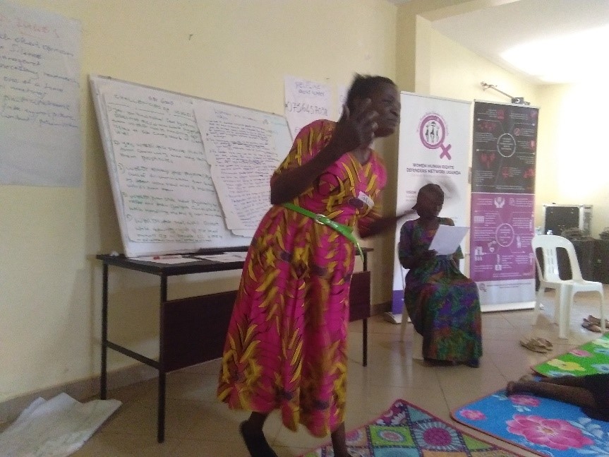 A presentation on the threats and challenges from the Disability WHRDs