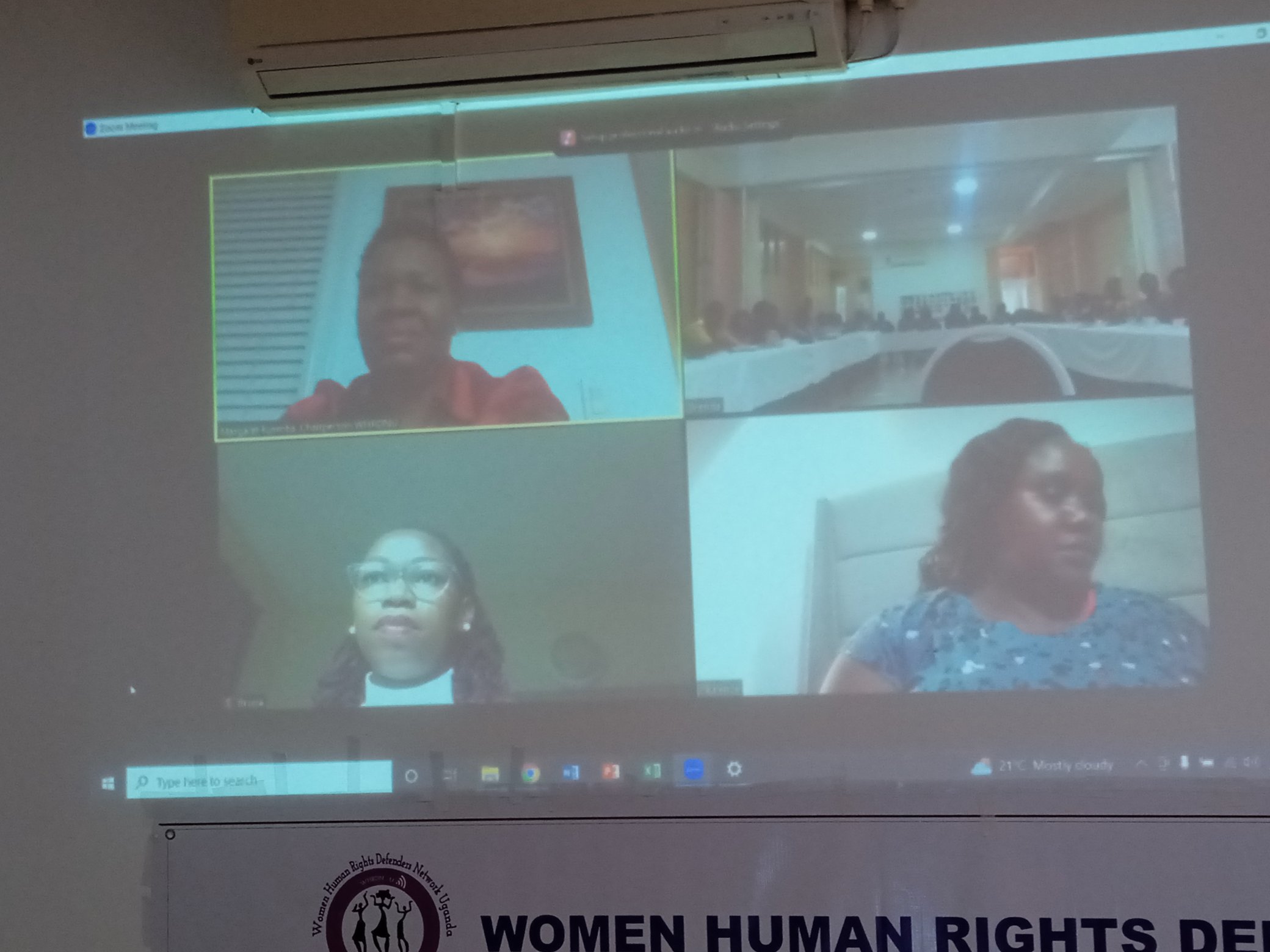 Margaret Kulaba Board Chairperson presents the Chairman's report