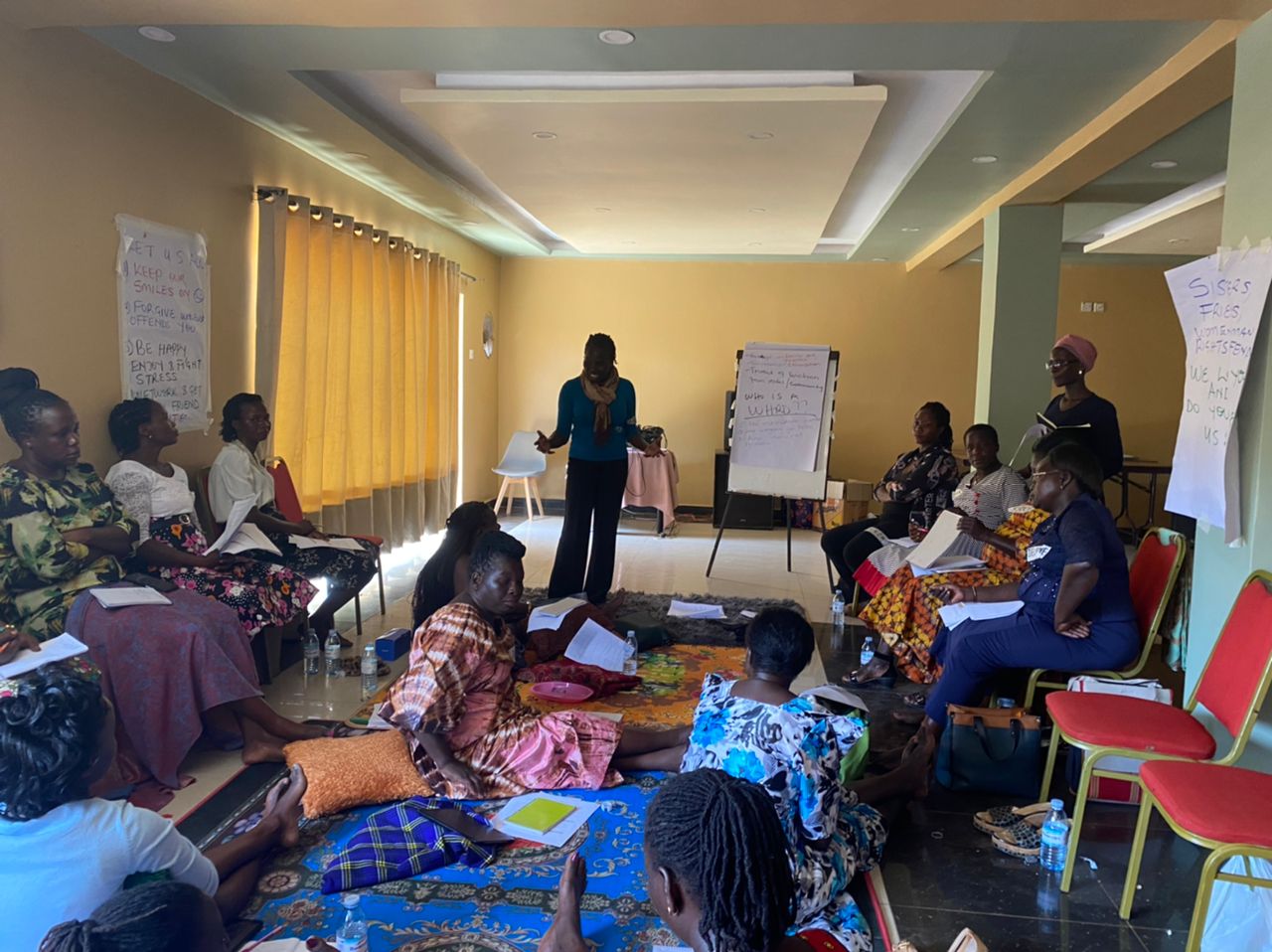 WHRDS in a session during the training